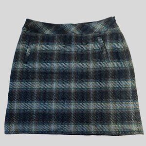 Talbots Wool Blend Plaid Pencil Skirt | Size 6P